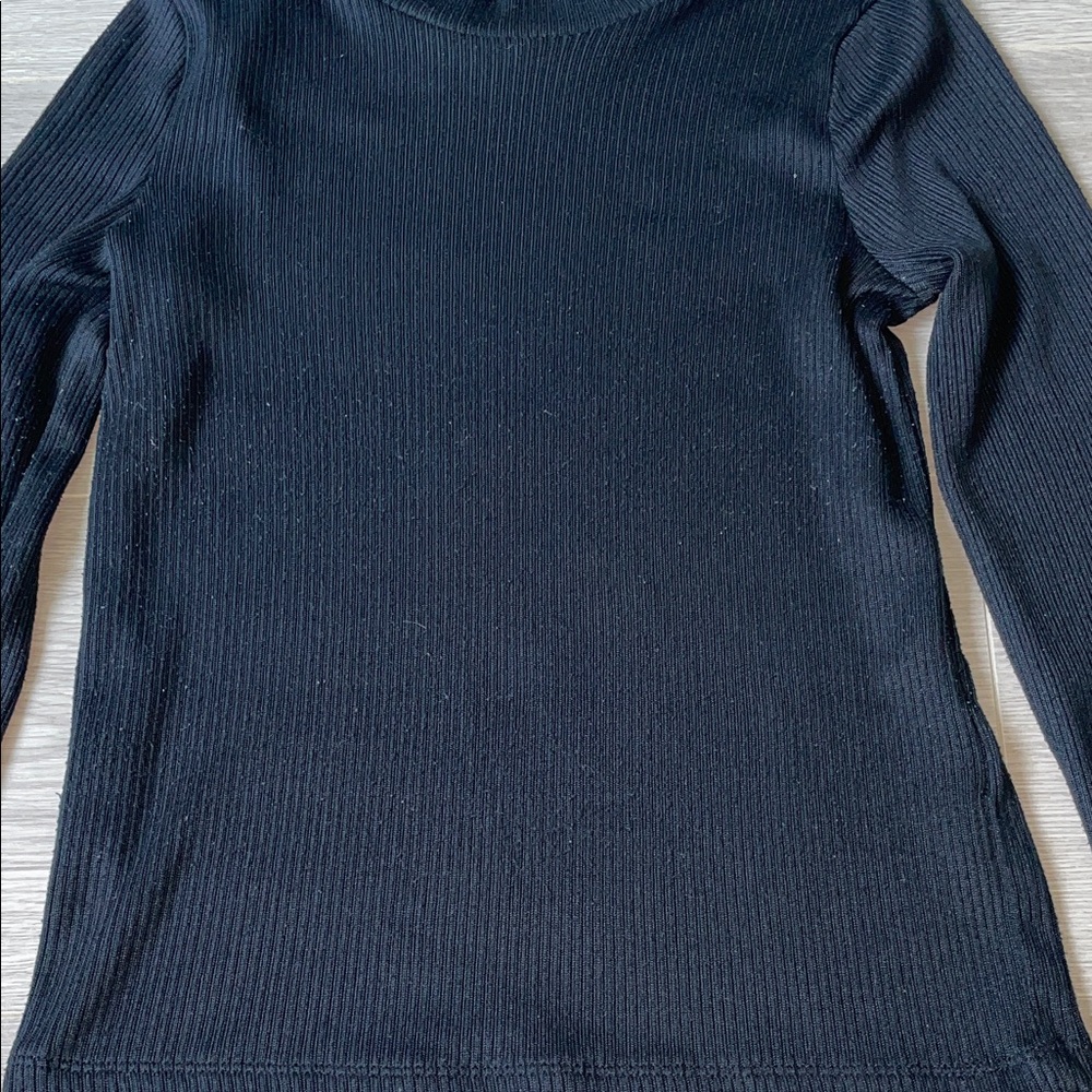 Black Ribbed Kid’s Sweater - Picture 3 of 6